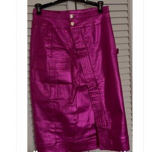 Boutique fuscha metallic skirt